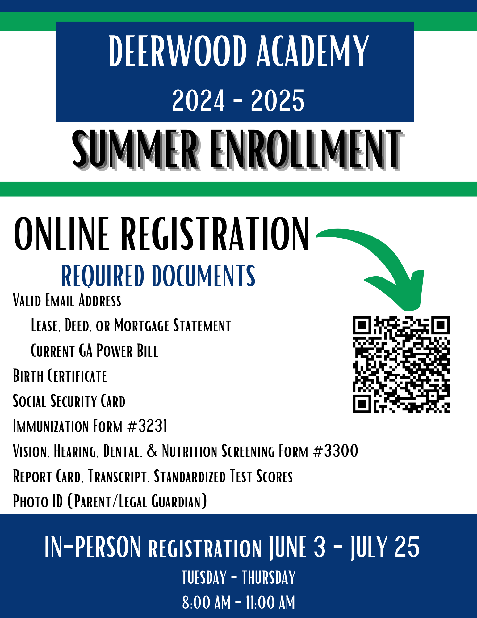 Summer Registration